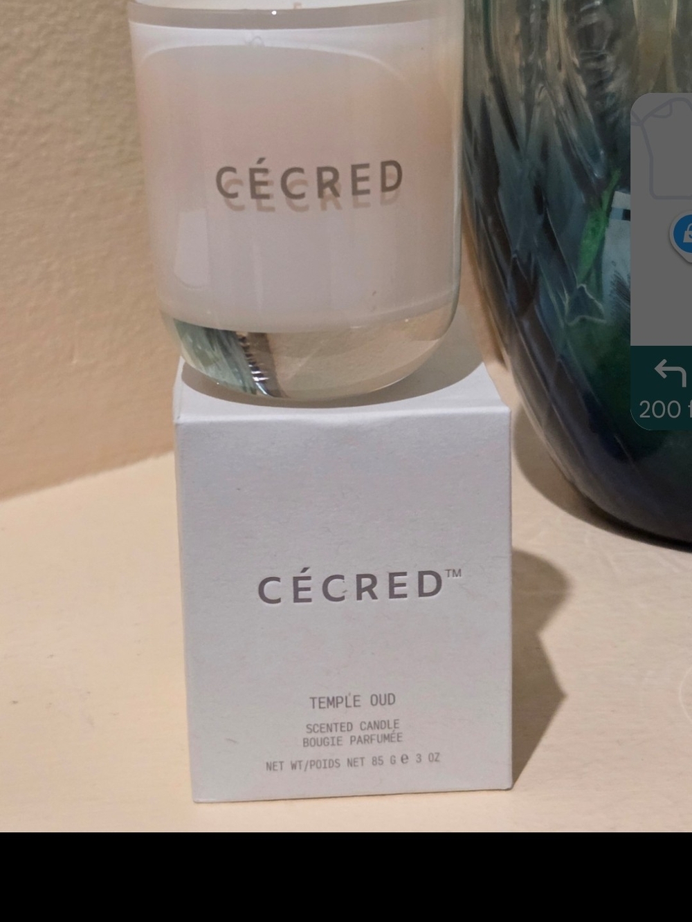 Cécred Temple Oud Scented Candle - White